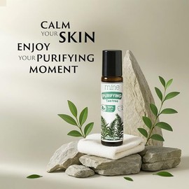 Mine Aceite De Árbol De Té, Aceite Esencial En Roll-On, Aceites De Árbol De Té Para La Piel, El Cabello, Las Uñas De Los Pies, Los Pies - Roll-On De 10 Ml(0,33 Fl Oz) 0,33 Onzas Líquidas(Paquete De 1)