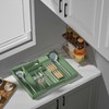 TIOPGHAD Bamboo-Silverware-Drawer-Organizer-Kitchen, Expandable Utensil Holder Cutlery Tray Flatware Organization Adjustable