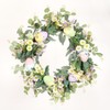 Easter Wreath Easter Eggs Daisy Garland Simulation Plants Door Hanger