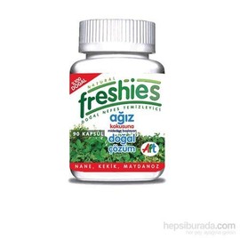 Freshies Gel Capsules for Bad Breath- Organic Peppermint and Parsley Oil Stomach Mint Breath Fresheners- Keto Friendly- Fresh Breath for 3+ Hours- 90 Count