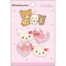 San-X Rilakkuma Hair Rubber Korilakkuma FE41702 H 4.3 x W 3.0 inches (110 x 75 mm)