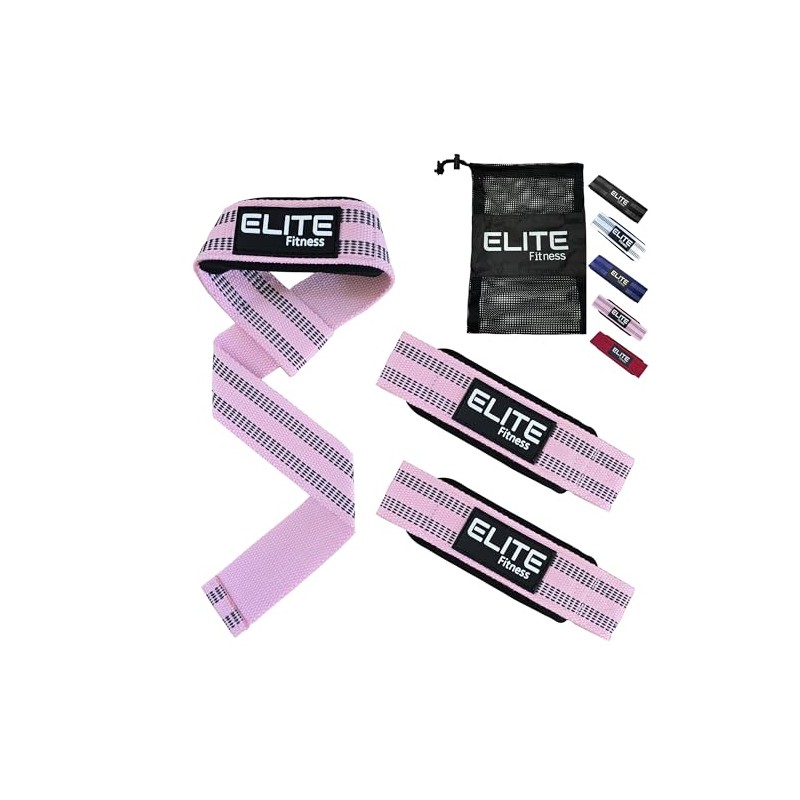 Elite Fitness Correas acolchonadas para Levantamiento de Pesas, Straps para