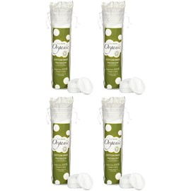Simply Gentle Organic Cotton Pads, 4 Pack (4 x 100 Pads)