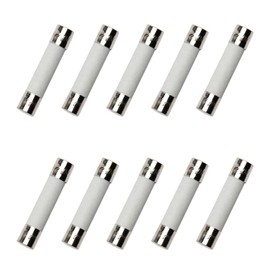 Fielect 10Pcs 250V 15A Fast Blow Ceramic Fuses 6mm x 30mm Ceramic Tube Fuses Fast Acting Ceramic Fuses