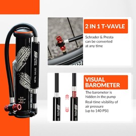 ROCKBROS Mini Bomba de Aire Manual para Bicicleta