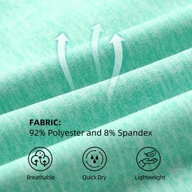 Hercugifts Girls/Kids Athletic Shorts with Pockets Quick Dry Teens Active Soccer/Basketball Shorts(Age5-18) Light Green