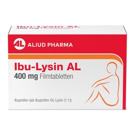 ALIUD PHARMA Ibu-Lysine AL 400 mg Film-Coated Tablets, Pack of 50: For Relief of Pain and Fever, Active Ingredient: Ibuprofen with Lysine
