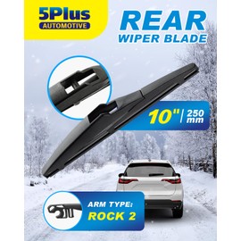 5 PLUS® 10 Inch Rear Wiper Blade Replacement for TOYOTA RAV4 2018-2013,Highlander 2024-2020/Jeep Compass 2024-2018,Grand Cherokee 2024-MUTE Original OEM Quality Rear Windshield Wiper Blade 10A