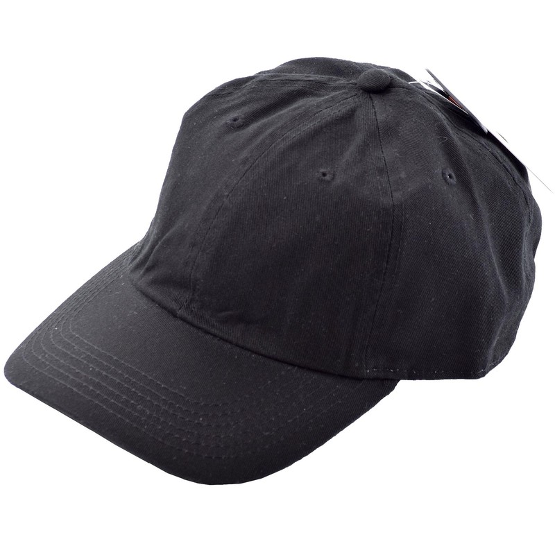 NEWHATTAN CAP Cap, Baseball Cap, Hat, Plain, Curved Cap, Black