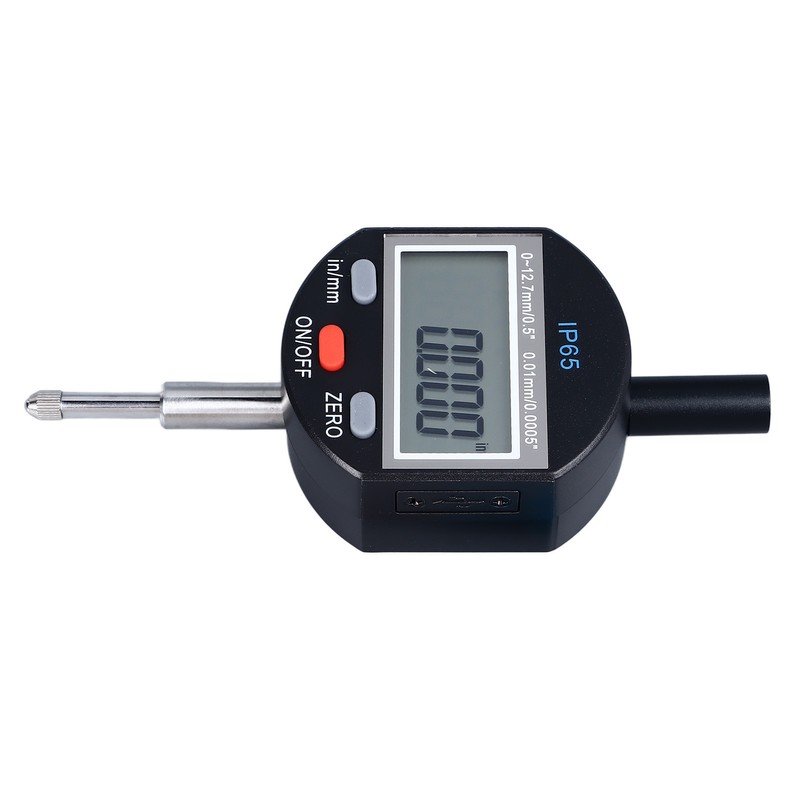 Digital Dial Indicator 0‑12.7mm Range 0.01mm Resolution IP65 Waterproof Digital