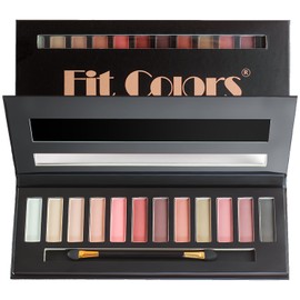 Sigaitwax 12 Color Eyeshadow Palette, Naked Nude Eye Shadow Long Lasting Waterproof Cruelty-Free, Blendable Formula Neutral Eye Shadow Palette Makeup Palette-With Dual-Ended Brush and Mirror, A