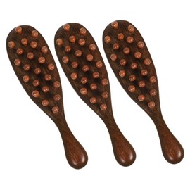Healeved 3pcs Ergonomic Sandalwood Scalp Comb for Versatile Wooden Hair Care Tool Promotes Relaxation for Daily Use Decorative Purposes