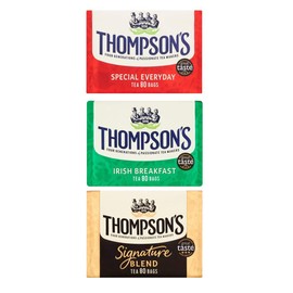 Thompson's Everyday Irish Breakfast Signature Blend Tea Bags (80 Bags (Pack of 3))
