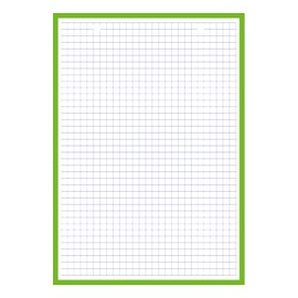 Bristol 2.0 Notepad 148 x 210 mm Perforated Small Squares 5 x 5 mm 30 Sheets Green