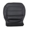 Priprilod Black Leather Driver & Passenger Side Bottom Replacement Seat