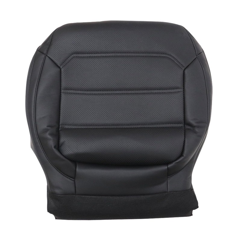 Priprilod Black Leather Driver & Passenger Side Bottom Replacement Seat