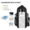 Turmaster Water Bottle Holder with Strap, Insulated Bottle Bag with