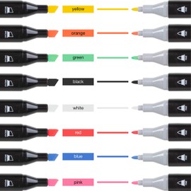 OfficeTree OfficeTree 8 x Kreidemarker Bunt - Kreidestifte für Fenster Vorlagen - Kreidestifte für Tafel Abwaschbar - Fenstermalstifte Abwaschbar Kinder - inklusive 2 Malvorlagen als Download