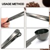 LICQIC Coffee Scoop with Bag Clip, for Sealing and Measuring