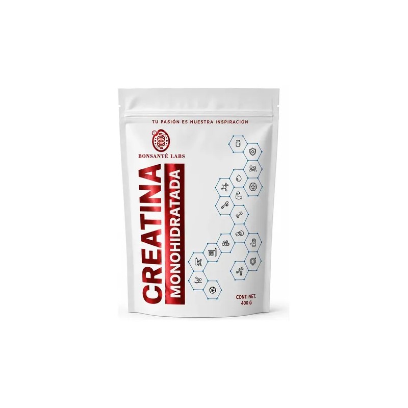 Creatina Monohidratada en Polvo Bonsanté Labs Sin Sabor 400g