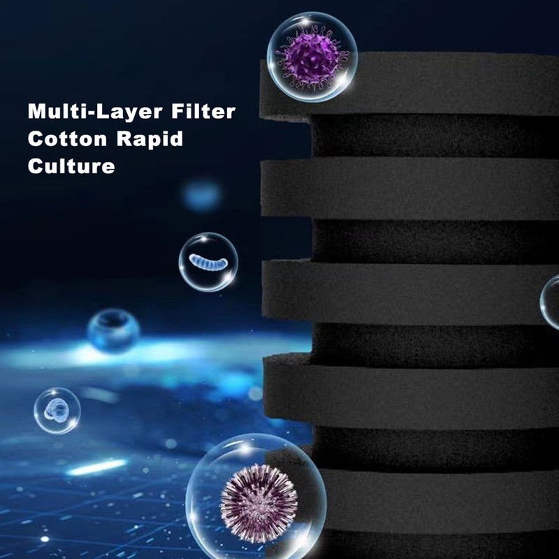 Fish Tank Pneumatic Filter Small Aquarium Mini Suction Toilet Grass