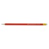 Pencil with Eraser HB Red Barrel [Pack 12]