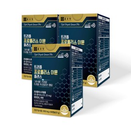 Chong Kun Dang Triple Propolis Immune Plus 60 Capsules 3 units / 6 months supply Flavonoids Green Red Brown Vitamin C Zinc / 종근당 트리플 프로폴리스 이뮨 플러스 60캡슐 3개 / 6개월분 플라보노이드 그린 레드 브라운 비타민C 아연