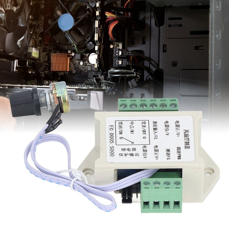 Fan Speed Controller 4 Wire Speeds Control Socket Ventilation Heat