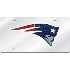 Stockdale New England Patriots Logo Mirrored License Plate