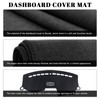 PeakPurit Black Dashboard Dash Board Cover Mat Carpet for Ford