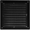 HVAC OV 6" x 6" Inch (Grille Dimensions) Black Stainless