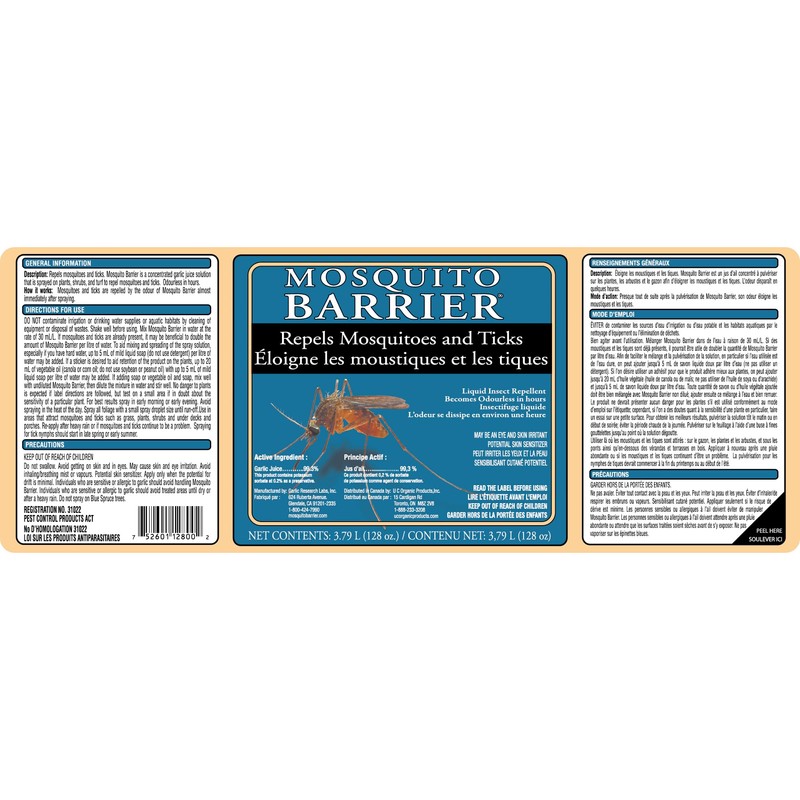 Mosquito Barrier Natural Outdoor Insect & Pest Repellent - 1