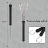 Drum brush Kit,1pair Cahon Metal Wire Brushes and 1pair Jazz