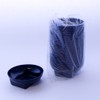 Pack of 10 Round Floral Bowls With Square Bases (Dark