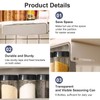 Cimvidi Spice Rack with 6 Spice Jars, Spice Rack with