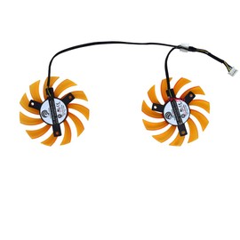 PLD08010S12HH, 4Pin,Yellow, GTX 660 2G for ZOTAC, GTX 970 Dual Fan for ZOTAC, GTX 950 OC for ZOTAC, GTX 660ti AMP! for kuroutoshikou, R9-380 R9 380 zotac Fan Replacement, Graphic Board Fan