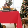 XWZO Table Cloths 60"x84" Tablecloths, Waterproof Red Table Cloth Rectangle