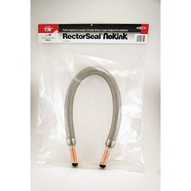Rectorseal 66734 NoKink Flex Hose, 7/8" x 3', Stainless Steal