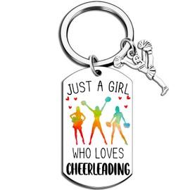 Valentines Day Gifts Cheerleading Gifts Keycahins for Girls Teen Girl Gifts Trendy Stuff for Cheerleading Teammate Cheer Sweet 16 Cheerleader Cheer Coaches Charm Accessories Inspirational Birthday