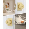 Goldenwarm Gold Door Knobs Interior, Zinc Alloy Brushed Gold Privacy