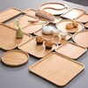 Square Bamboo Tray for Dinners, Parties and Bars, Long Shelf