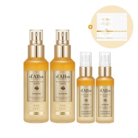 Dalba 화이트 트러플 수프림 인텐시브 세럼 세트 100ml x 2 + 50ml x 2 (세럼 클렌저 3ml x 5매) White Truffle Supreme Intensive Serum Set 100ml x 2 + 50ml x 2 (Serum Cleanser 3ml x 5 pieces)