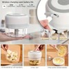 Electric Mini Food Chopper, Wireless Portable Enhanced Power 3 blades