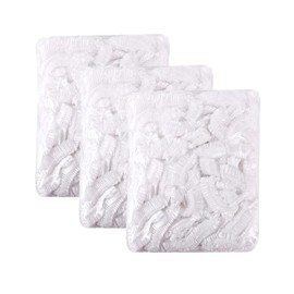 LIKENNY Disposable Shower Caps, 300 Pieces, Waterproof, Transparent Hair Caps, For Hair Coloring, Hair Dying, Bath, Spa, Hair Salon, Cooking, Work, One Size Fits Most, Unisex