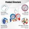 Gickbusus 3 Way AC Manifold Gauge Set for R134A R410A