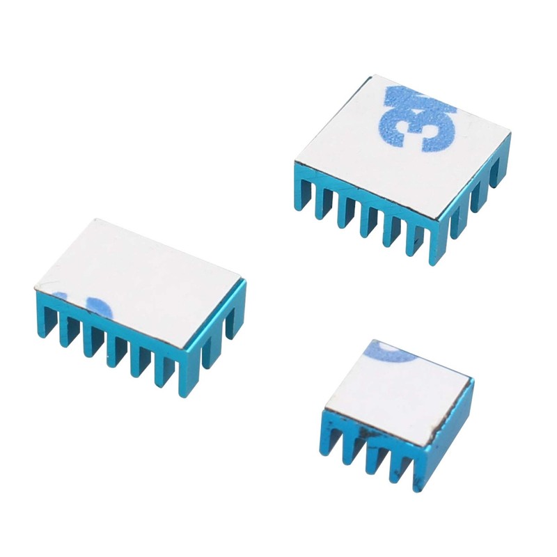 Jopto Aluminum Heatsink with Thermal Tape Compatible with Raspberry Pi