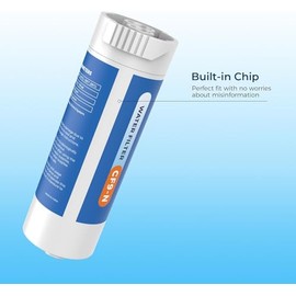 Crystala Filters Water Filter Compatible with XWFE (Built-in CHIP), Replacement for GE XWFE, XWF Refrigerator Water Filter Pack of 1