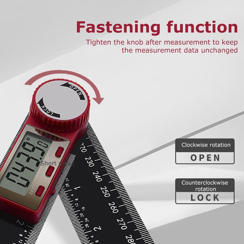 Angle Finder,Digital Angle Finder Tool,8''/200mm Digital Angle Finder Ruler with