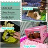 Oncpcare 4 Pack Rabbit Washable Pee Pads Reusable Guinea Pig