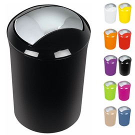 Spirella 1014388 Sydney Swing Bin Black